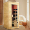 Hemlock Wood One-Person Infrared Sauna Room
