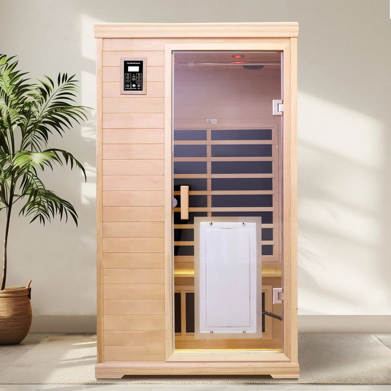Two-Person Infrared Hemlock Sauna Room