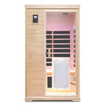 Two-Person Infrared Hemlock Sauna Room