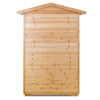 2-Person Outdoor Infrared Sauna – Hemlock Wood with Bluetooth &amp; LED Lighting