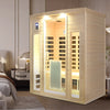 3-Person Indoor Far Infrared Sauna – Hemlock Wood with Low EMF