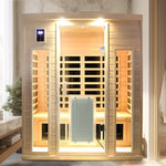 3-Person Indoor Far Infrared Sauna – Hemlock Wood with Low EMF
