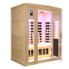 3-Person Indoor Far Infrared Sauna – Hemlock Wood with Low EMF
