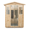 4-Person Outdoor Infrared Sauna – Fir Wood