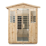 4-Person Outdoor Infrared Sauna – Fir Wood