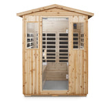 4-Person Outdoor Infrared Sauna – Fir Wood