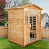 4-Person Outdoor Infrared Sauna – Fir Wood