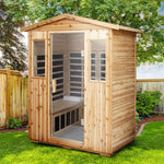 4-Person Outdoor Infrared Sauna – Fir Wood