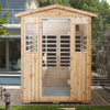 4-Person Outdoor Infrared Sauna – Fir Wood