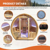 4–6 Person Outdoor Traditional Sauna, 9kW – photo 6