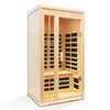 1-Person Far Infrared Sauna – Hemlock Wood with LED Lighting