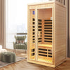 1-Person Far Infrared Sauna – Hemlock Wood with LED Lighting
