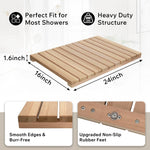 Cedar Sauna & Shower Mat, Non-Slip – photo 4
