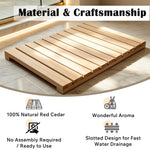 Cedar Sauna & Shower Mat, Non-Slip – photo 5
