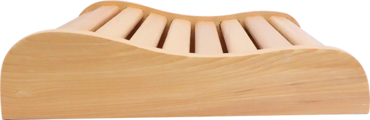 Ergonomic S-Shaped Sauna Backrest