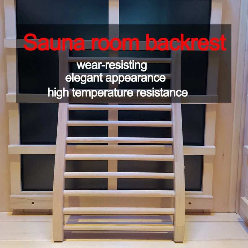 Hemlock Round Slat Sauna Backrest