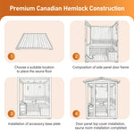 4 Person Outdoor Traditional Sauna, 6kW – photo 10