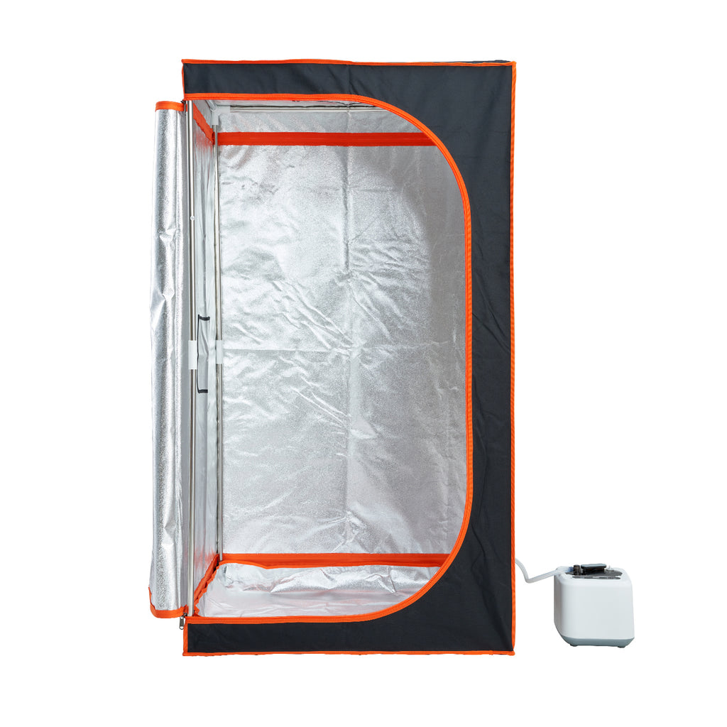 Portable Steam Sauna Tent Full Size, 1000W Personal Sauna Blanket Kit for Home Spa, Detoxify & Soothing Heated Body Therapy, Time & Temperature Remote Control With Floor  Mat