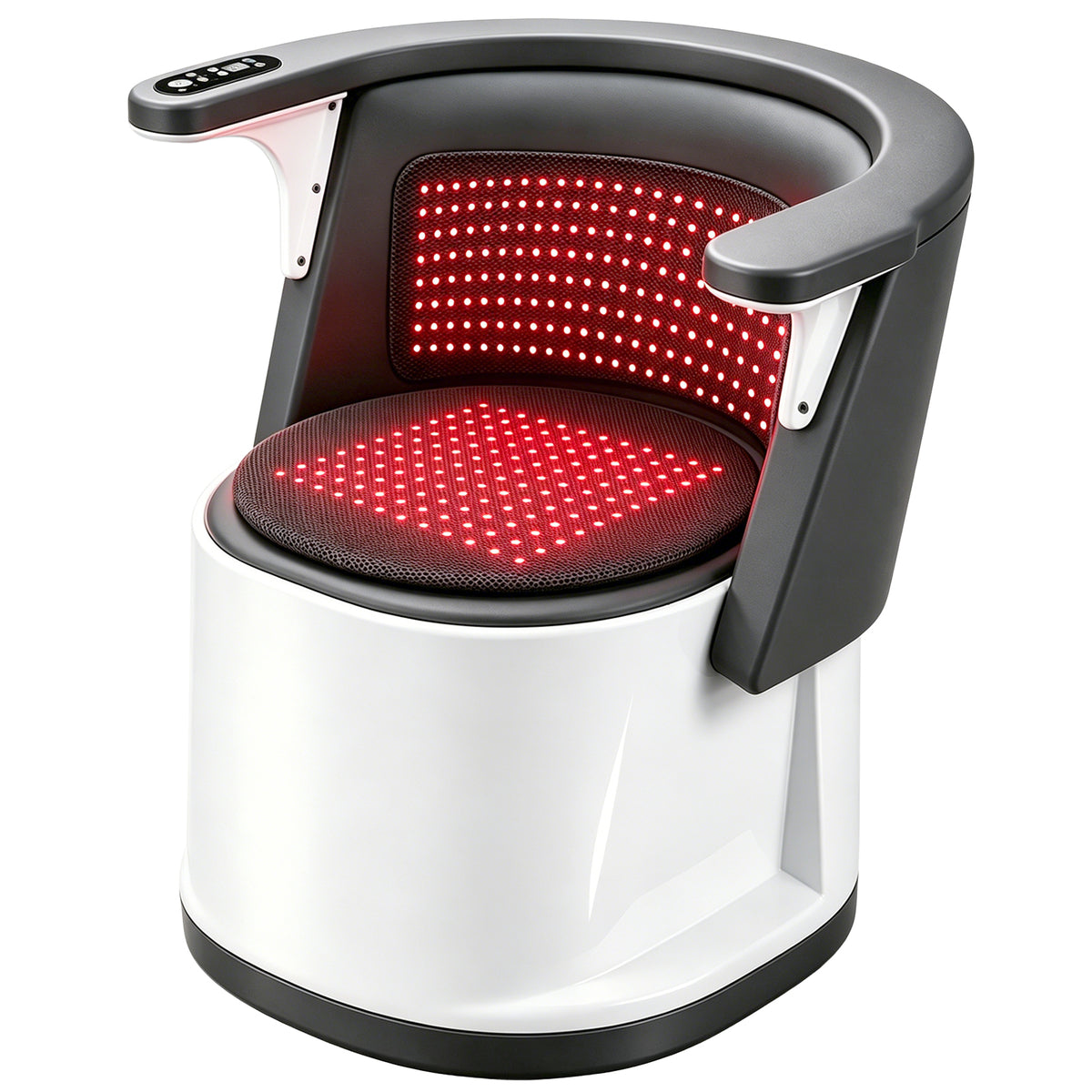 Red Light Therapy Chair for Lumbar and Hip Relief, 320 LED Infrared Light Therapy Chair with Timer & Button Control, 660nm 850nm Red & Near Infrared Light Device for Daily Relaxation