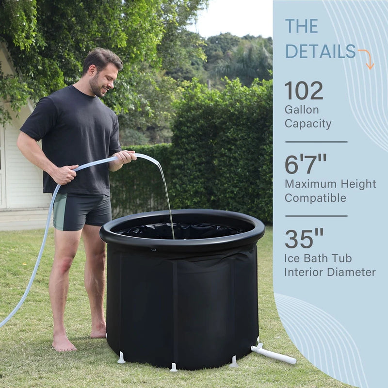 XXL Ice Bath & Cold Plunge Tub, 102 Gal – photo 2