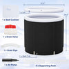 66 Gallon Ice Bath Tub with Lid – photo 4