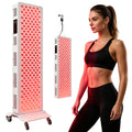 Red Light Panel, 200 LED Red Light Therapy for Body with Timer & Stand, 630/660/810/830/850nm Red & Near Infrared Light Therapy Device for Face Skin Health